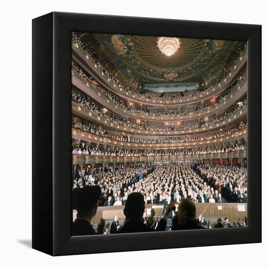 Audience at Gala on the Last Night in the Old Metropolitan Opera House-Henry Groskinsky-Framed Premier Image Canvas