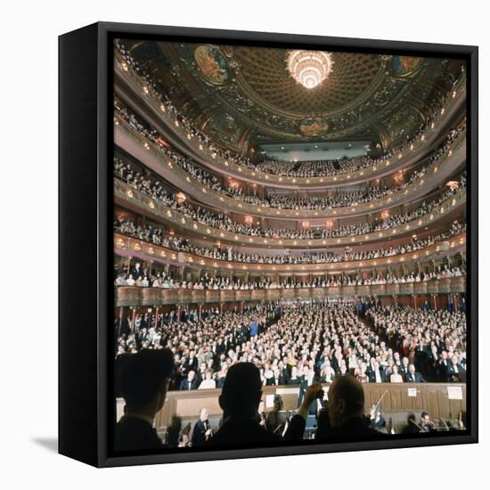Audience at Gala on the Last Night in the Old Metropolitan Opera House-Henry Groskinsky-Framed Premier Image Canvas