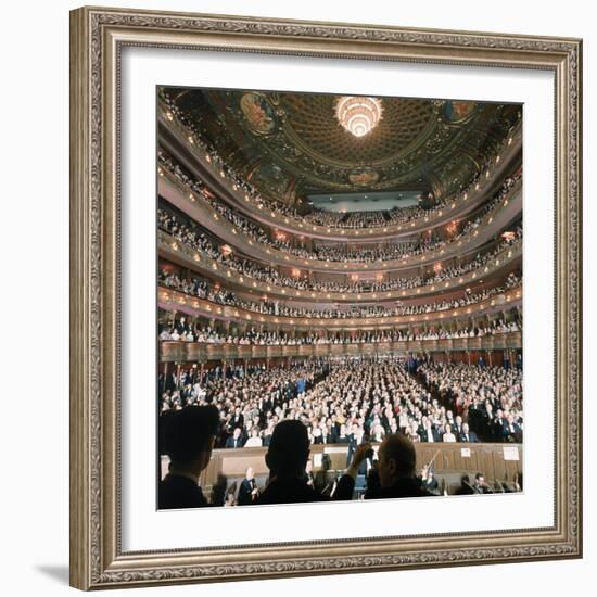 Audience at Gala on the Last Night in the Old Metropolitan Opera House-Henry Groskinsky-Framed Photographic Print