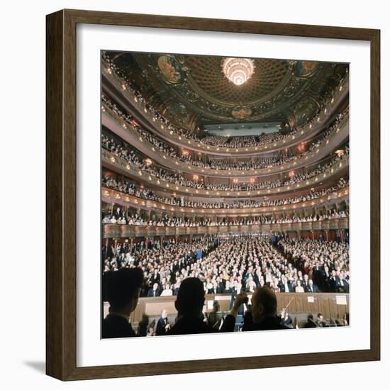 Audience at Gala on the Last Night in the Old Metropolitan Opera House-Henry Groskinsky-Framed Photographic Print