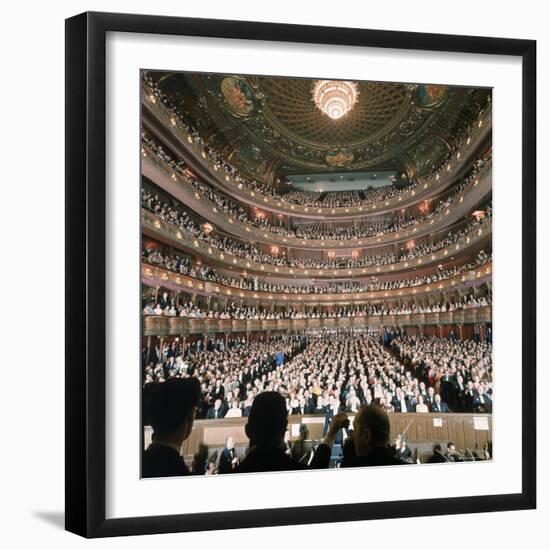 Audience at Gala on the Last Night in the Old Metropolitan Opera House-Henry Groskinsky-Framed Photographic Print