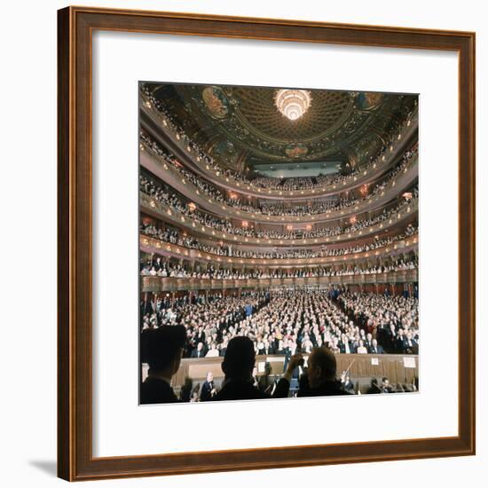 Audience at Gala on the Last Night in the Old Metropolitan Opera House-Henry Groskinsky-Framed Photographic Print