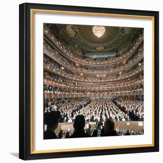 Audience at Gala on the Last Night in the Old Metropolitan Opera House-Henry Groskinsky-Framed Photographic Print