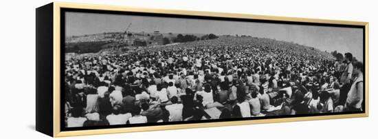 Audience at Woodstock Music Festival-John Dominis-Framed Premier Image Canvas