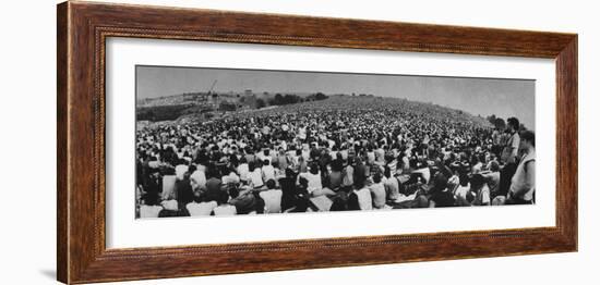 Audience at Woodstock Music Festival-John Dominis-Framed Photographic Print