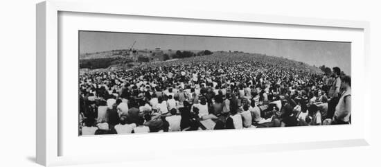 Audience at Woodstock Music Festival-John Dominis-Framed Photographic Print