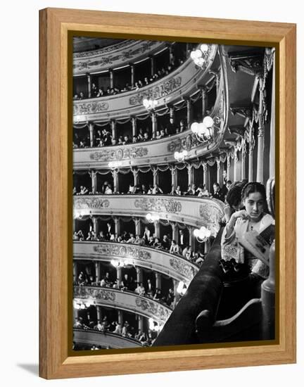 Audience in Elegant Boxes at La Scala Opera House-Alfred Eisenstaedt-Framed Premier Image Canvas