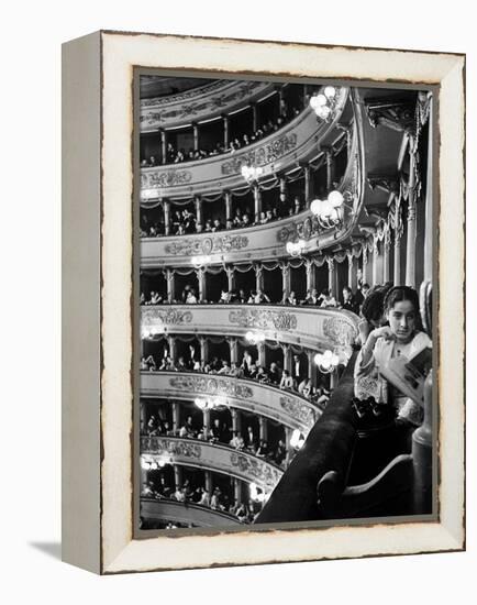 Audience in Elegant Boxes at La Scala Opera House-Alfred Eisenstaedt-Framed Premier Image Canvas