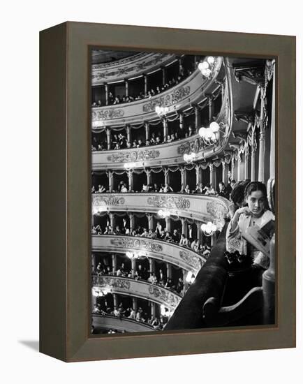 Audience in Elegant Boxes at La Scala Opera House-Alfred Eisenstaedt-Framed Premier Image Canvas