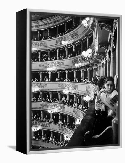 Audience in Elegant Boxes at La Scala Opera House-Alfred Eisenstaedt-Framed Premier Image Canvas