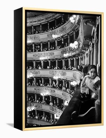 Audience in Elegant Boxes at La Scala Opera House-Alfred Eisenstaedt-Framed Premier Image Canvas