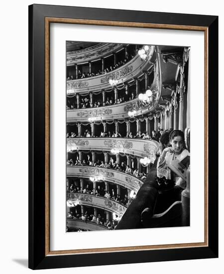 Audience in Elegant Boxes at La Scala Opera House-Alfred Eisenstaedt-Framed Photographic Print