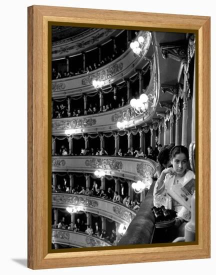 Audience in Elegant Boxes at La Scala Opera House-Alfred Eisenstaedt-Framed Premier Image Canvas