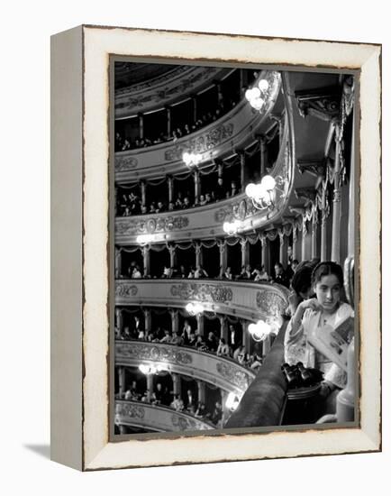 Audience in Elegant Boxes at La Scala Opera House-Alfred Eisenstaedt-Framed Premier Image Canvas