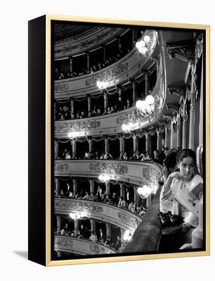 Audience in Elegant Boxes at La Scala Opera House-Alfred Eisenstaedt-Framed Premier Image Canvas