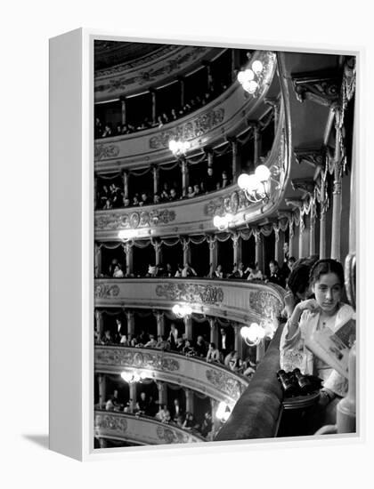 Audience in Elegant Boxes at La Scala Opera House-Alfred Eisenstaedt-Framed Premier Image Canvas