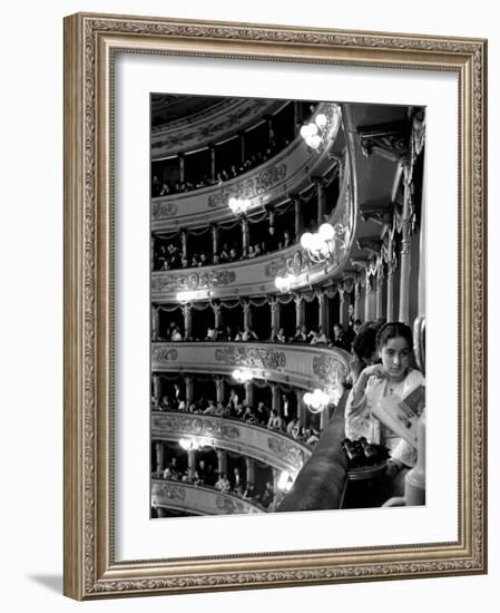 Audience in Elegant Boxes at La Scala Opera House-Alfred Eisenstaedt-Framed Photographic Print