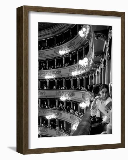 Audience in Elegant Boxes at La Scala Opera House-Alfred Eisenstaedt-Framed Photographic Print