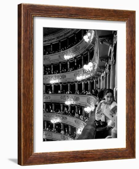 Audience in Elegant Boxes at La Scala Opera House-Alfred Eisenstaedt-Framed Photographic Print