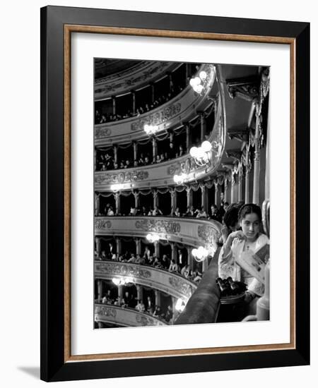 Audience in Elegant Boxes at La Scala Opera House-Alfred Eisenstaedt-Framed Photographic Print