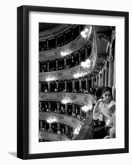 Audience in Elegant Boxes at La Scala Opera House-Alfred Eisenstaedt-Framed Photographic Print