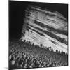 Audience Members Enjoying the Natural Acoustics of the Red Rocks Amphitheater During a Concert-John Florea-Mounted Photographic Print