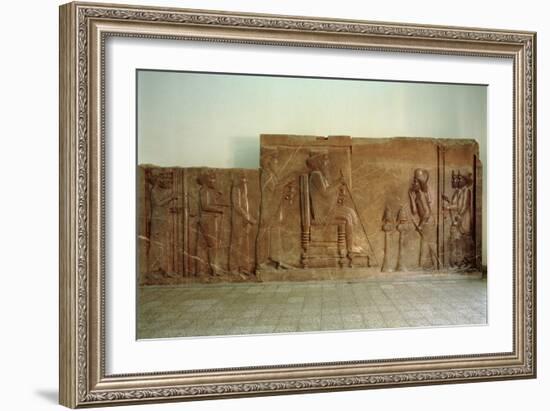 Audience Relief from the North Facade of the Apadana Stairway, Persepolis, Depicting Xerxes-null-Framed Giclee Print