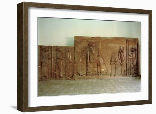 Audience Relief from the North Facade of the Apadana Stairway, Persepolis, Depicting Xerxes-null-Framed Giclee Print