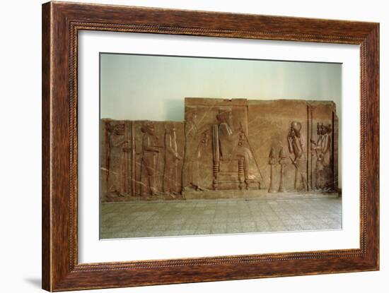 Audience Relief from the North Facade of the Apadana Stairway, Persepolis, Depicting Xerxes-null-Framed Giclee Print