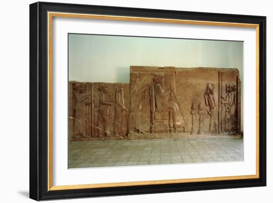 Audience Relief from the North Facade of the Apadana Stairway, Persepolis, Depicting Xerxes-null-Framed Giclee Print