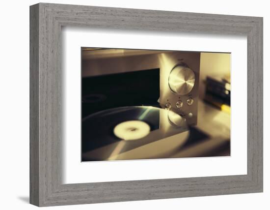 Audio Cd Player Vintage Mood-hadrian-Framed Photographic Print