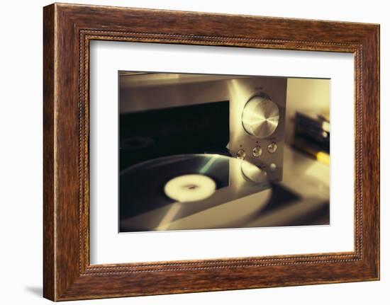 Audio Cd Player Vintage Mood-hadrian-Framed Photographic Print