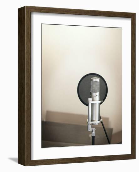 Audio Recording Microphone-Kevin Lange-Framed Photographic Print