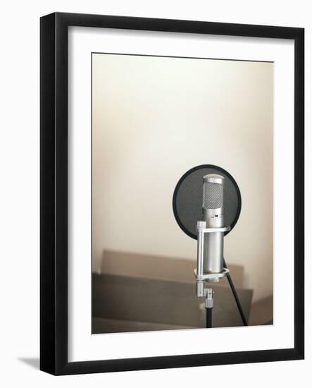 Audio Recording Microphone-Kevin Lange-Framed Photographic Print