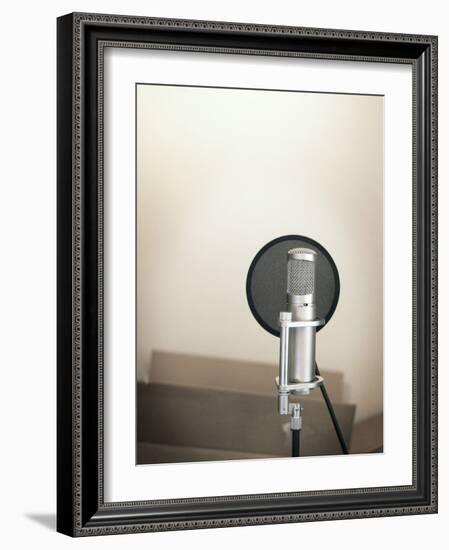 Audio Recording Microphone-Kevin Lange-Framed Photographic Print