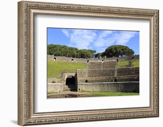 Auditorium and Entrance Gate, Amphitheatre, Roman Ruins of Pompeii, Campania, Italy-Eleanor Scriven-Framed Photographic Print