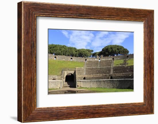 Auditorium and Entrance Gate, Amphitheatre, Roman Ruins of Pompeii, Campania, Italy-Eleanor Scriven-Framed Photographic Print