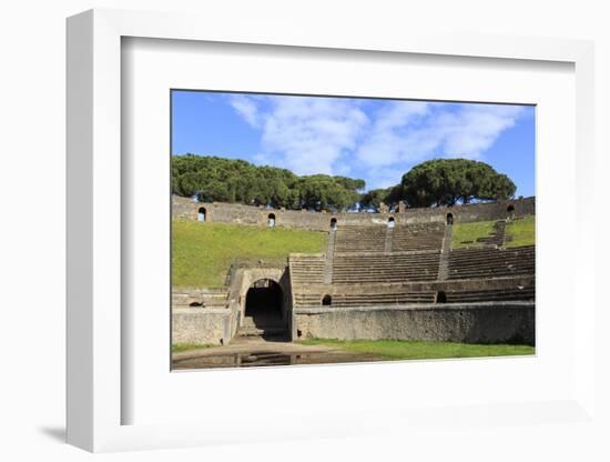 Auditorium and Entrance Gate, Amphitheatre, Roman Ruins of Pompeii, Campania, Italy-Eleanor Scriven-Framed Photographic Print