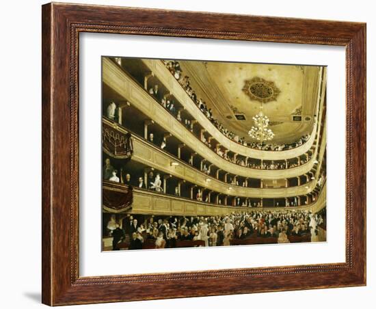 Auditorium in the Altes Burgtheater-Gustav Klimt-Framed Giclee Print