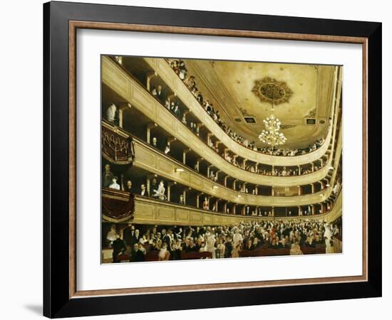 Auditorium in the Altes Burgtheater-Gustav Klimt-Framed Giclee Print