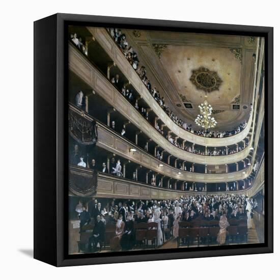 Auditorium in the Old Burgtheater, Vienna, 1888-Gustav Klimt-Framed Premier Image Canvas