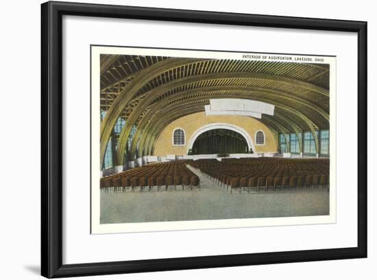 Auditorium Interior, Lakeside-null-Framed Art Print