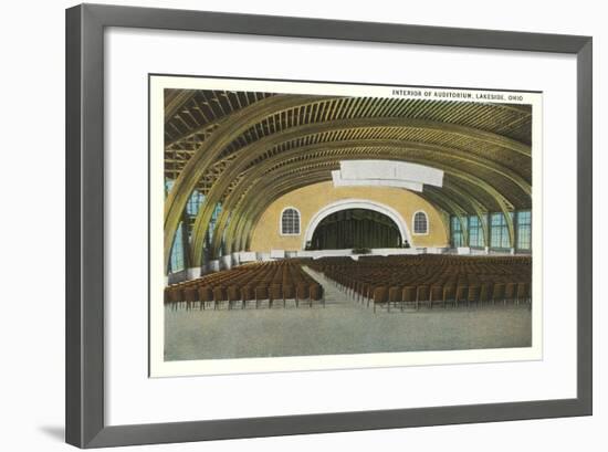 Auditorium Interior, Lakeside-null-Framed Art Print