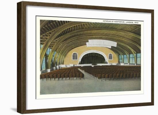 Auditorium Interior, Lakeside-null-Framed Art Print