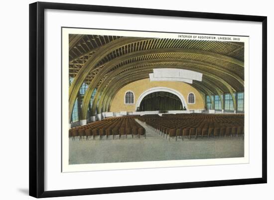 Auditorium Interior, Lakeside-null-Framed Art Print