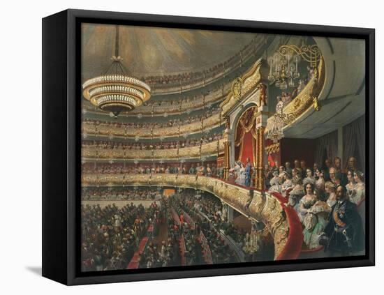 Auditorium of the Bolshoi Theatre, Moscow, Russia, 1856-Mihály Zichy-Framed Premier Image Canvas