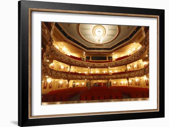 Auditorium of the Grand Theatre, Swansea, South Wales, 2010-Peter Thompson-Framed Photographic Print