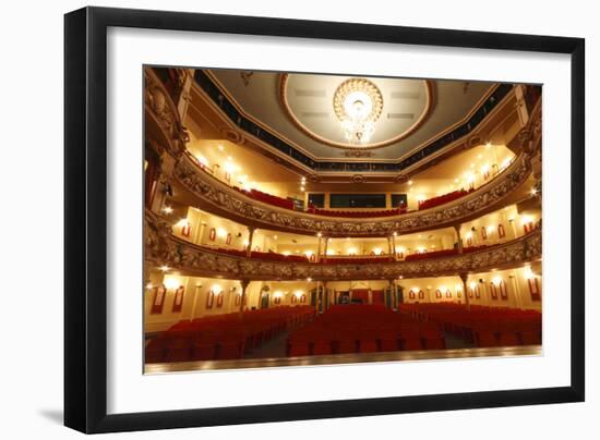 Auditorium of the Grand Theatre, Swansea, South Wales, 2010-Peter Thompson-Framed Photographic Print