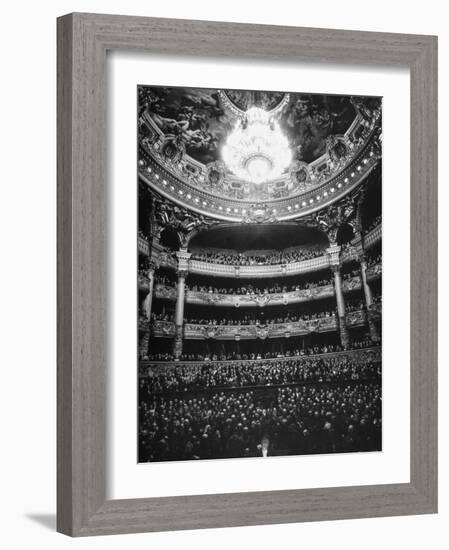 Auditorium of the Paris Opera House-Walter Sanders-Framed Photographic Print