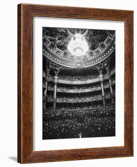 Auditorium of the Paris Opera House-Walter Sanders-Framed Photographic Print